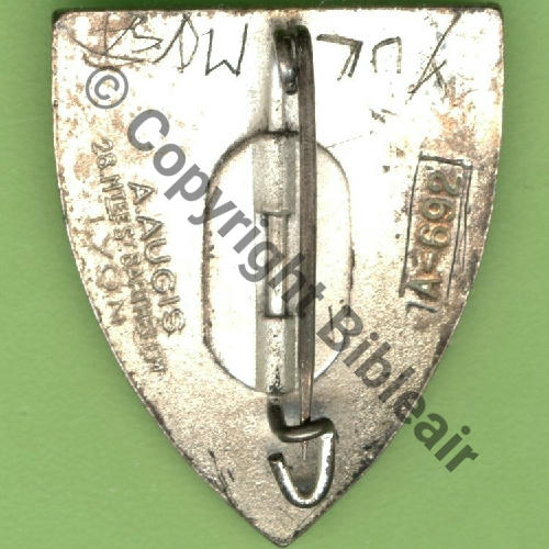 A0692 EALA.7.70 OUED HAMIMIN 4SAUMON  A.AUGIS ST.BARTH LYON 3Li Bol fenetre allonge Dos lisse irreg Bombe Src.Y.GENTY 312Eur(x4) 